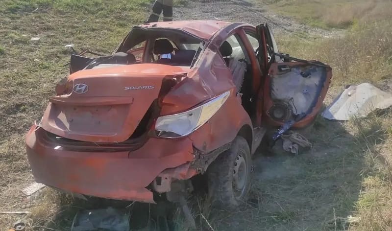У села Русаковка в Крыму произошло серьезное ДТП