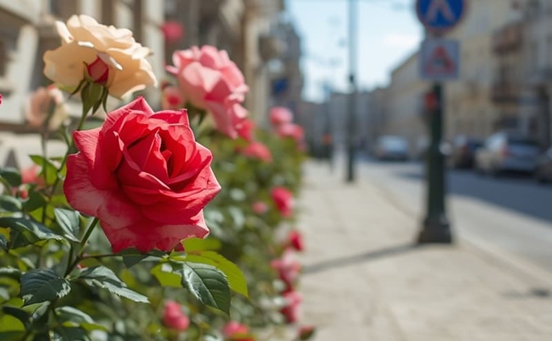 В Севастополе высаживают розы и туи